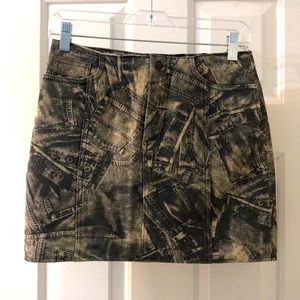 Leather mini skirt - sz 4